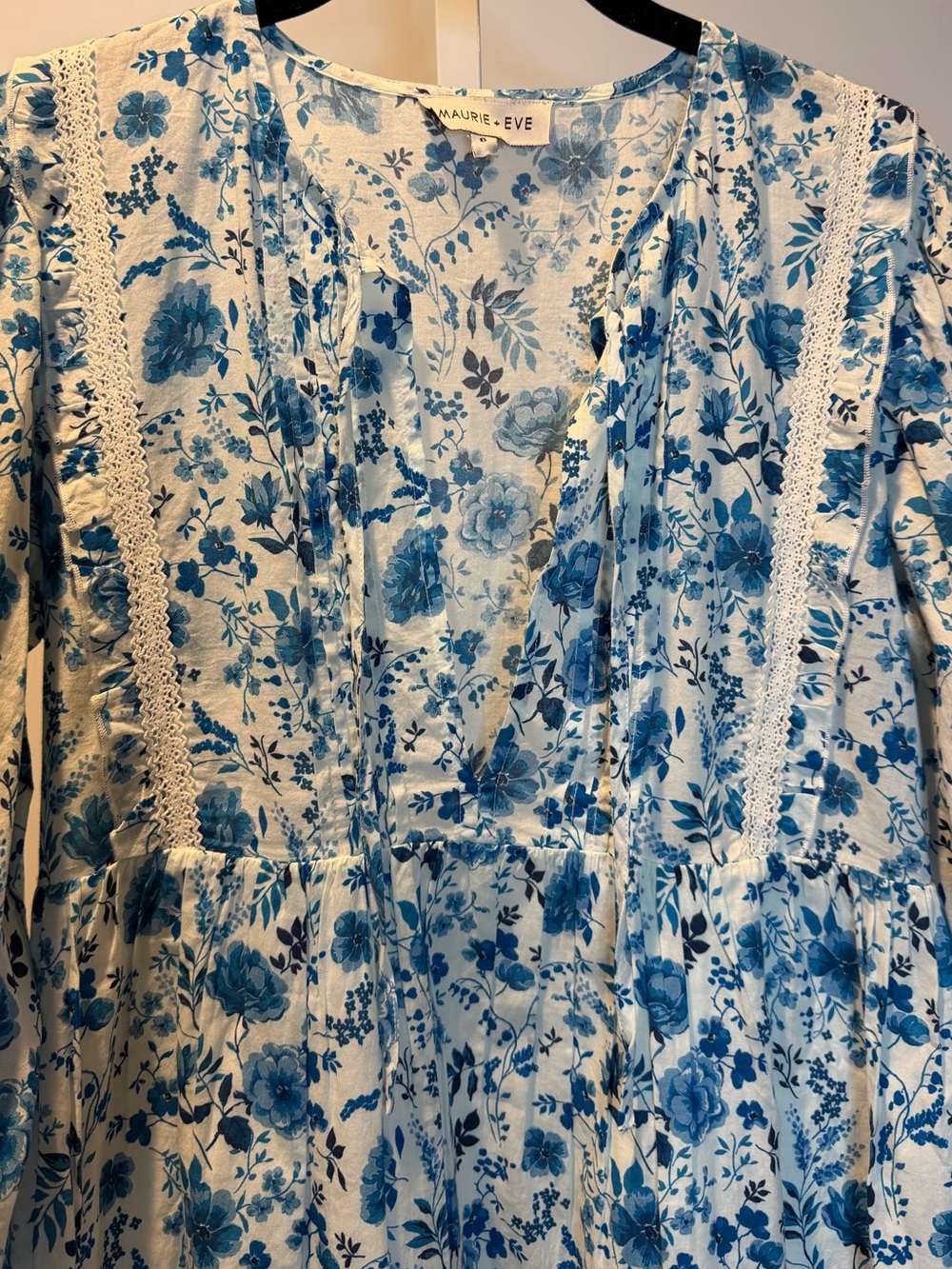 Maurie and Eve Blue Floral Summer Dress - Picture 4 of 6